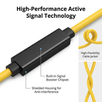 Cable Robótico Repetidor USB Activo de Alta Flexibilidad de 10 Metros, Cables de Transmisión de Datos de Alta Velocidad y Baja Latencia de 10 Gbps para Dispositivos Electrónicos