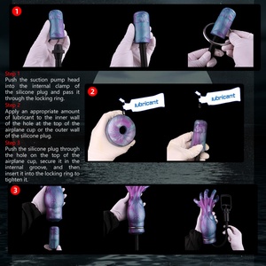 Fantasy Stroker Octopus Vagina Masturbator Air <b>Pump</b> <b>Suction</b> Cup Strong <b>Suction</b> Soft Male Masturbator Cup Adult Product Wholesale - Product Image 6