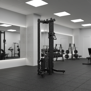 RUNTEK新型壁掛け式デュアルケーブルプーリー調整可能ラットプルダウンマシン多機能ピン負荷選択 - Product Image 2