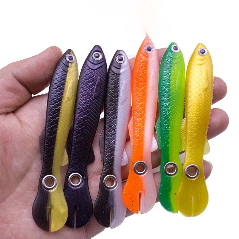 New Arrival 7cm 2.1g/10cm 6g Silicone Bait Loach Simulation Wobble Tail Lure Small Soft Bait Artificial Baits For Bass Pike Fish