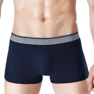 Boxer da uomo biancheria intima in cotone morbido e traspirante con cintura flessibile Comfort
