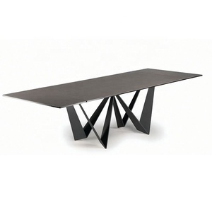 Mesa <span class=keywords><strong>de</strong></span> Comedor con patas <span class=keywords><strong>de</strong></span> Metal y mármol, mesa <span class=keywords><strong>de</strong></span> Comedor fina personalizada, venta al por mayor <span class=keywords><strong>de</strong></span> fábrica - Product Image 1