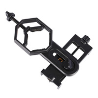 Soporte adaptador para teléfono móvil compatible con telescopio monocular binocular y accesorios para telescopio de microscopio
