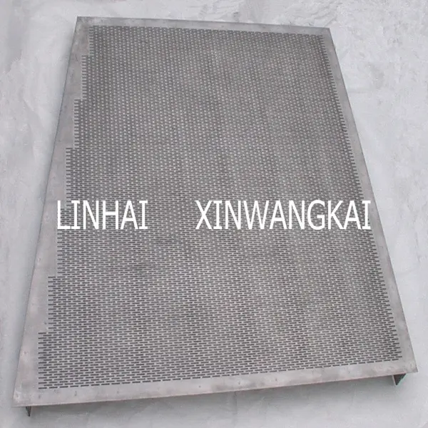 Malt tower perforated screen sieve plate