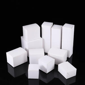 Boîte en carton blanc 350g vierge pour emballage cosmétique, petite boîte blanche, carton blanc pour petites séries, vente en gros - Product Image 3