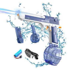 Headlight Electric Water Gun Swim Pool Toys Shooting Liquid Pistol Mode Rechargeable Water Guns with Light