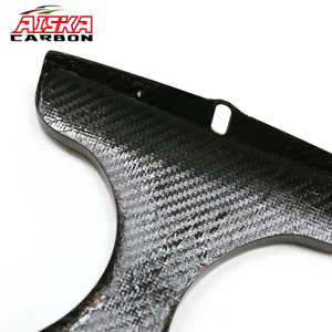 Diffuseur arrière en fibre de carbone sèche AISKA, sortie centrale, 2 pièces/ensemble, kit carrosserie automobile, séparateur de pare-chocs arrière pour BMW M3 M4 G82 G80 - Product Image 5
