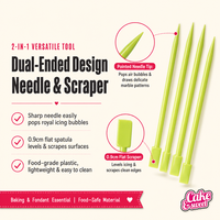 Outil à modeler les gâteaux Cookie Scribe Needle 12cm à double tête pour la pâtisserie artistique, le fondant, le glaçage royal et la décoration de gâteaux OEM