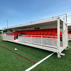 Modular Portable Metal Grandstand with <b>Cushions</b> for Football Stadiums VIP Seating Temporary Events for Sale - Product Image 1