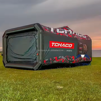 Tente de camping en plein air de luxe drôle pour 4 personnes, capsule gonflable imperméable de 6m, tissu Oxford durable d'impression personnalisée pour