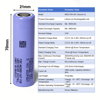 100% Original Samsung Zylindrische Lithium-Ionen-Batterie 21700 40P 3,6V 4000mAh 10C Hochleistungs-Akku für Intelligente Roboter