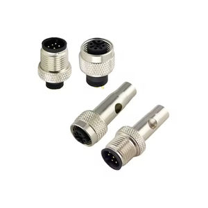 Connecteur étanche Ip68 mâle 12 broches blindé M12 joints de câble électrique - Product Image 2