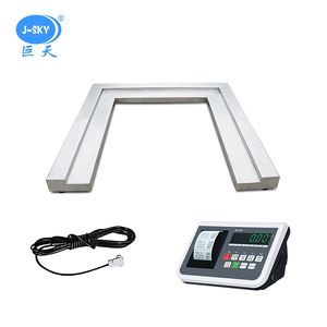 J-sky 내구성 있는 디지털 중량 측정기 중량 작업용 맞춤형 300-600kg 1-2t 용량 1.5*1.5m 플랫폼 바닥 저울 프린트 기능 포함 - Product Image 4