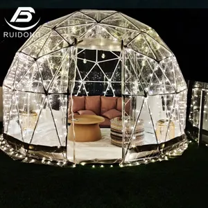 10m Galvanized Transparent Waterproof Geodesic Dome Play Show Concert Business Ceremony Party Marquee Outdoor Canopy Event Tents