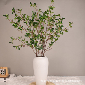 ช่อดอกไม้ใบไม้ประดิษฐ์รุยอิน รุ่นมิลาน 106 สีเขียว ต้นไม้ประดับตกแต่งทำจากซิลิโคนเนื้อนุ่ม - Product Image 4