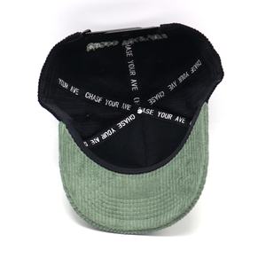 Casquette de baseball en velours côtelé avec logo brodé personnalisé à 5 panneaux de haute qualité - Product Image 2