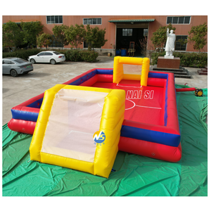 Terrain de football gonflable avec poteaux de but, terrain de football gonflable de qualité commerciale <span class=keywords><strong>pour</strong></span> la <span class=keywords><strong>location</strong></span> lors de fêtes et d'événements - Product Image 3