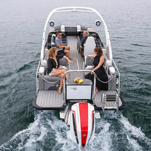 Kinocean Luxury Bar Pontoon Boat Aluminio completamente soldado El <span class=keywords><strong>mejor</strong></span> <span class=keywords><strong>precio</strong></span> y <span class=keywords><strong>calidad</strong></span> para entusiastas de los deportes acuáticos - Product Image 4