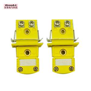 Termopar Tipo K, Conector Pequeño Amarillo SMPW-K-M/F, Conector Macho y Hembra para Panel, Color Amarillo, Producto para Conectores de Circuitos Integrados - Product Image 4