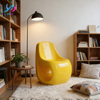 Tabouret de bar ottoman moderne en fibre de verre au design créatif, durable, écologique, couleur personnalisable pour appartement, maison, bureau, chambre, salon