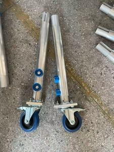 आउटडोर कॉन्सर्ट त्वरित-सेटअप मॉड्यूलर संरचना 1.22 मीटर x 2.44 मीटर एल्यूमीनियम चरण प्लाईवुड और एल्यूमीनियम मिश्र धातु, पहियों के साथ चल रहा है - Product Image 5