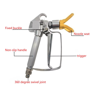 <span class=keywords><strong>Pistola</strong></span> de Pintura Eléctrica de Alta Presión con Acabado de Madera, Kit de Bricolaje con Garantía de 3 Años - Product Image 3
