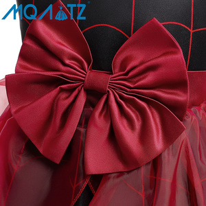 Halloween Wedding <span class=keywords><strong>damigella</strong></span> d'onore Vintage Ruffle Pageant Party Dress Flower Girl Princess Black Dress con borsa AWS026 - Product Image 6