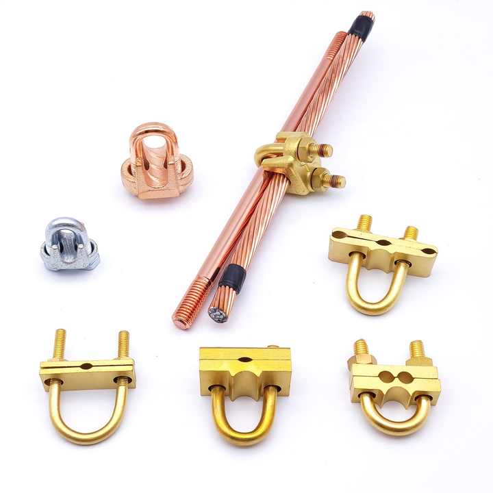 Rectangular Connector Grounding Clamp Electrical Clamps and Clips Earth ...