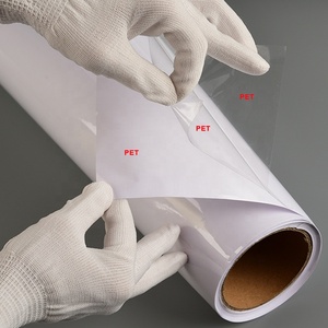 <span class=keywords><strong>Film</strong></span> de laminage à froid en PET transparent super clair adhésif double face pour l'artisanat photo en acrylique et les projets lenticulaires - Product Image 1