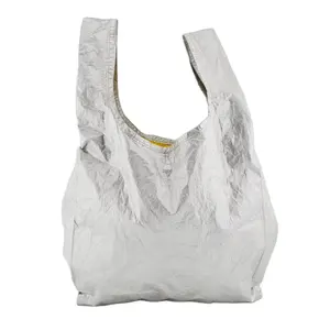 绿色领域时尚设计师防水轻质特卫强购物袋经典风格设计特卫强手提袋