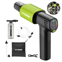 Nettoyeur haute pression portable en plastique 15 bars, batterie au lithium, ultra léger 0,8 kg, design pliable, écran LCD, 4 modes de pulvérisation + 5