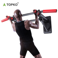 Barra de dominadas de pared TOPKO, barra de ejercicio para interiores, barra de barbilla, multifunción, puerta montada en la pared, barra Horizontal, equipo de Fitness