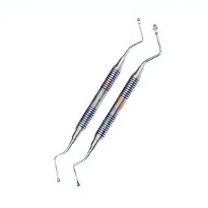 Stainless Steel Manual Double-Ended Dental Scaler Curette CE Certified Class I <b>Plaque</b> <b>Removal</b> Dental Hygiene Cleaning 1 - Product Image 2