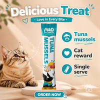 MAIDOU Friandises pour chats à la viande de poulet, riches en protéines, sans céréales, compressibles et léchables, pour petites races - Santé digestive et pelage, format économique