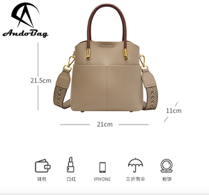 AndoBag Genuine Leather New Fashion Women'S Tote Bag <b>Large</b> Capacity Crossbody Shoulder Bags Bucket Style Commute <b>Handbag</b> 2235 - Product Image 4