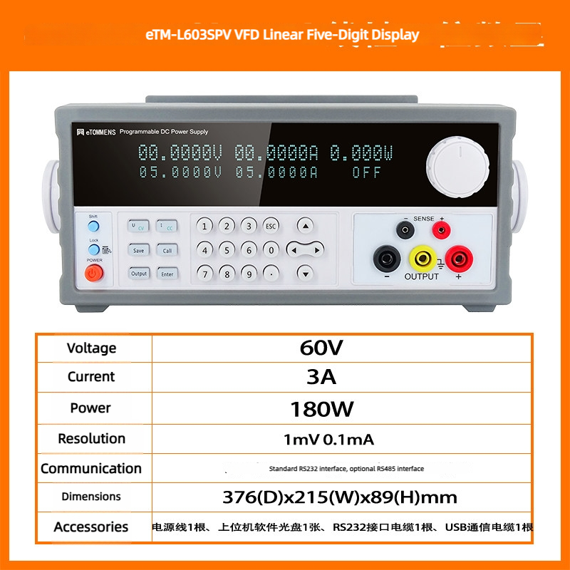 Affichage linéaire à cinq chiffres eTM-L603SPV-VFD