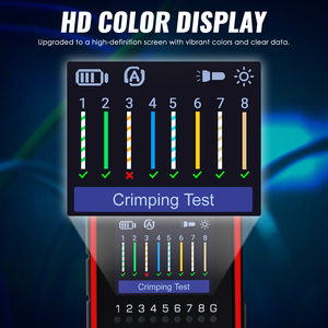 Fiber Optic Power Meter with Visual Fault Locator (VFL) | HD Color LCD for FC/SC/ST Connectors | Network Cable <b>Tester</b> Tool (OEM) - Product Image 4