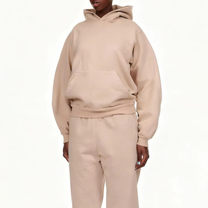 Wholesale <b>Men</b> Winter Heavyweight French Terry Cotton No Drawstring Eco-Friendly Puff Printed Oversized Personalized LOGO Print - Product Image 3