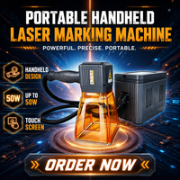 Marqueur laser à fibre portable, technologie Galvo à coque métallique, prend en charge les fichiers BMP/DXF, pour métaux et non-métaux, acier inoxydable