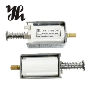 Ac DC 110V 220V 48V châm điện chuyến đi điện từ ngắt mạch mở và đóng cửa cuộn dây điện từ cuộn dây cho VCB cơ chế