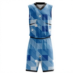 Ensemble de maillot et short de basket-ball personnalisés pour enfants et jeunes, sublimation, respirant, séchage rapide, kit d'équipe - Product Image 1