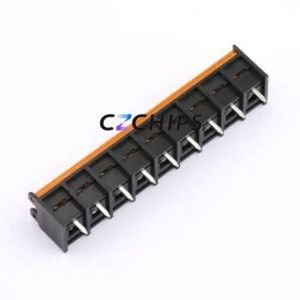 HB9500M-9.5-9P Barrier Terminal Block Through hole Component (THT),P=9.5mm Connector With Cover Plate 9.5mm 1x9P Straight Pin - Product Image 2