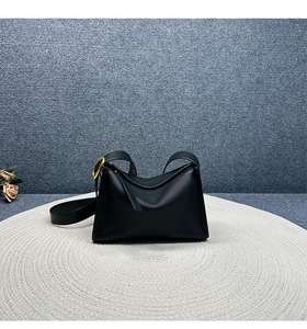 New Fashion Soft Leather Net Red <b>Envelope</b> Women Solid <b>Color</b> Cowhide Cloud Waterproof Single-shoulder Diagonal Cross Pleated - Product Image 6