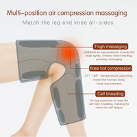 Masseur électrique pour les pieds 2026 avec chauffage, compression d'air, relaxation des articulations, enveloppement et pétrissage pour les jambes, les mollets et les genoux