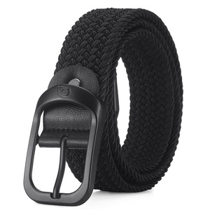 WELLWIN Cinturón Trenzado Elástico Ajustable Unisex de Tela con Hebilla de Aleación para Golf, 120cm x 3.5cm, Deportivo Casual Sin Agujeros - Product Image 5