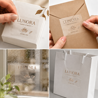 Autocollants transparents personnalisés imperméables à la lumière UV, étiquettes de transfert en cristal, étiquettes de transfert métalliques dorées et argentées