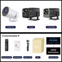 Nuevo HY320 Mini 4K Proyector Led Proyector 4K Android Smart Projecteur BT WIFI 4K Home Theater Proyector portátil