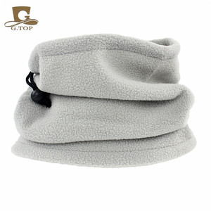Winter Fleece <b>Neck</b> <b>Warmer</b> Multi Functional Drawstring Face Mask For Outdoor Sports Cycling Autumn Winter Use - Product Image 4