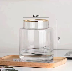 Vente en gros d'inspiration nordique, grand vase à bourgeon en verre transparent, vase à fleurs décoratif de table de tailles droites étroites pour l'inspiration de fête - Product Image 2