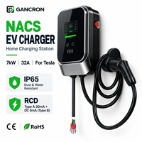 Borne de Recharge NACS EV 7kW 32A pour Véhicules Électriques Tesla – Nouvelle Génération de Bornes de Charge pour Voitures Électriques